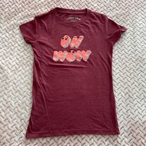 NEW Aeropostale Burgundy Slim Tee Womens Size XS